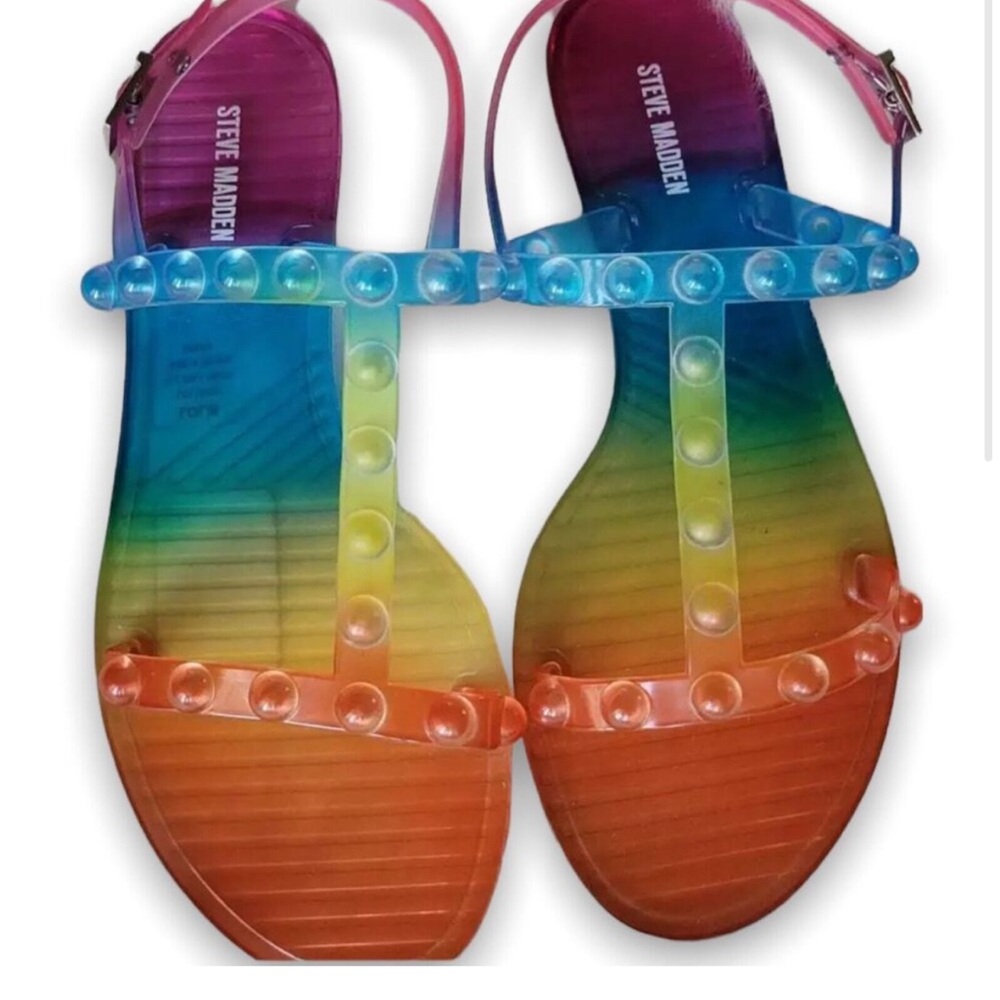 Steve Madden Rainbow Sandals size 8